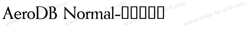 AeroDB Normal字体转换